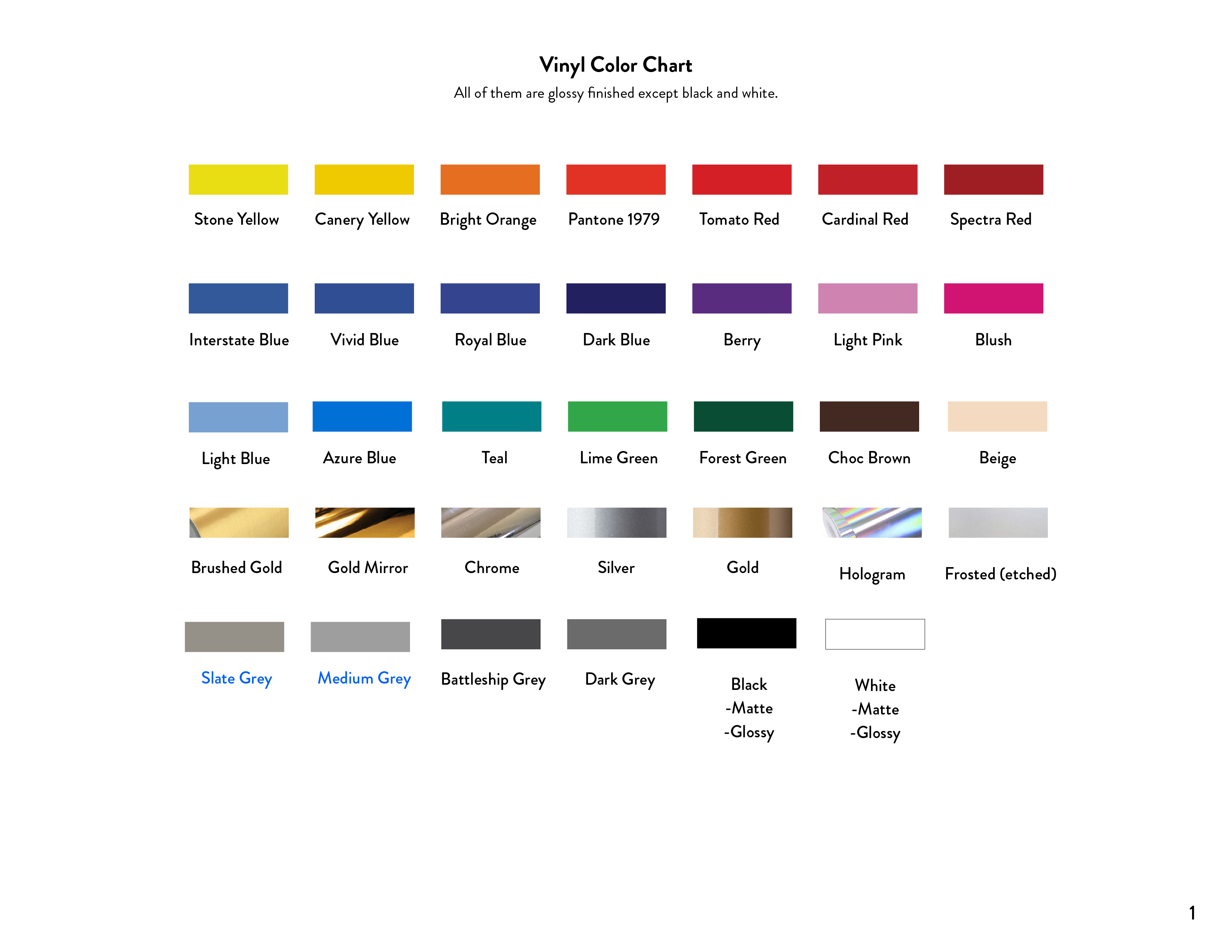 Color Chart_Vinyl