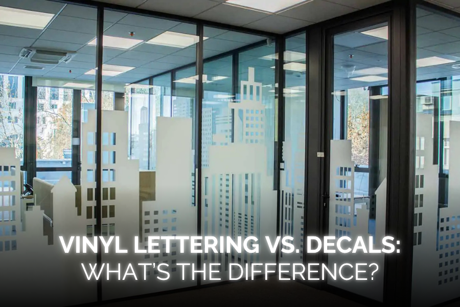 Vinyl Lettering vs. Decals: What’s the Difference?