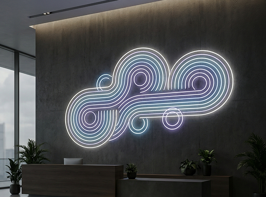 3D Office Lobby Signs