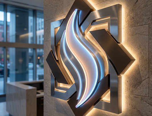 7 Custom 3D Lobby Signs